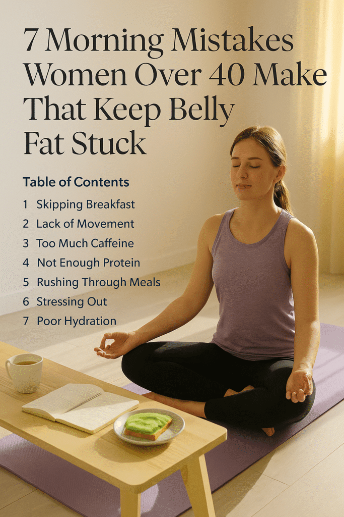 Blog 601 7 Morning Mistakes Women Over 40 Make That Keep Belly Fat Stuck