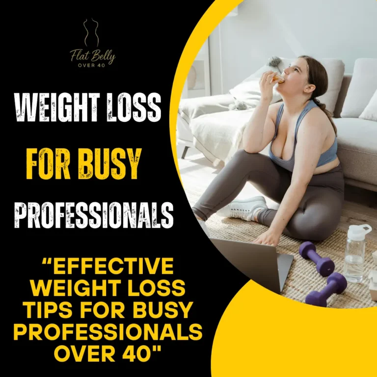 "Busy professional woman over 40 exercising to lose weight and boost energy"