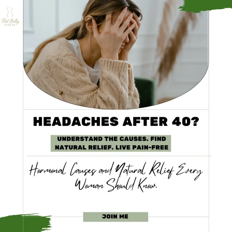 "Headaches after 40 in women - causes, hormonal changes, and natural relief tips"