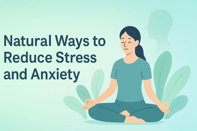 Natural Ways to Reduce Stress and Anxiety 7 Woman relaxing outdoors to reduce stress and anxiety naturally