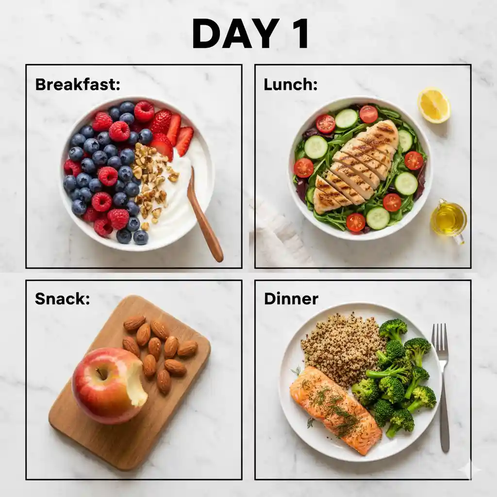 Low-Calorie Weight Loss Meal Plan for Women Over 40 4 Image description