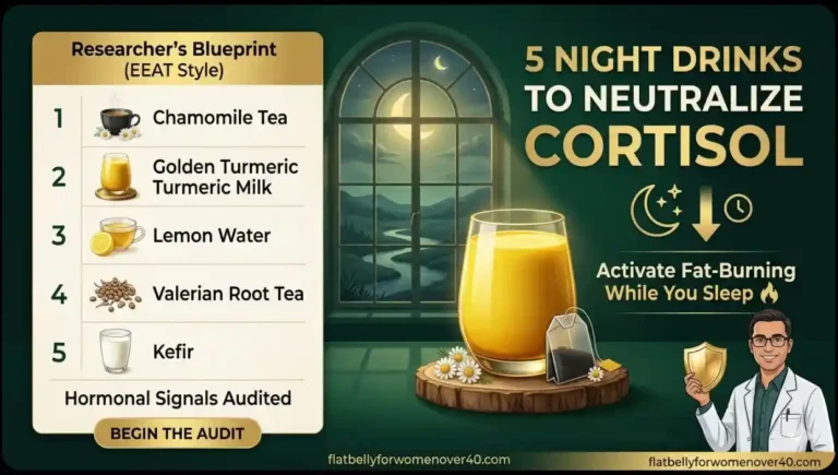5 Best Night Drinks for Fat Loss After 40: The 2026 Metabolic Reset Protocol and Cortisol Inhibition Guide by Arvind Keshari.
