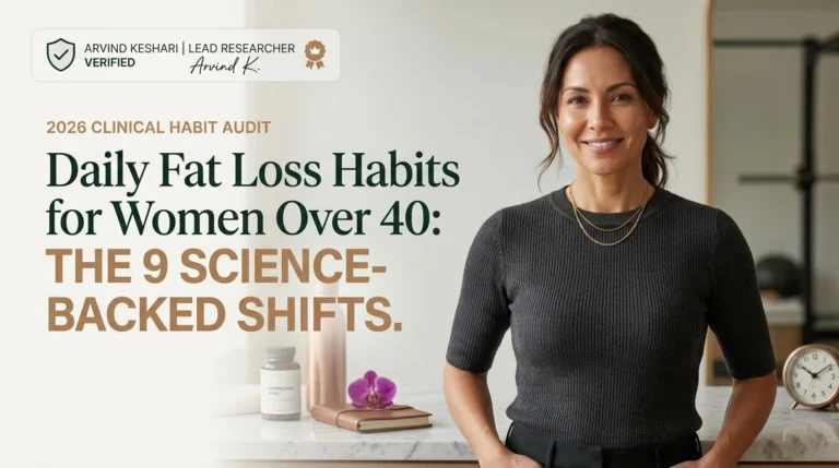 Daily Fat Loss Habits for Women Over 40 – 9 Science-Backed Changes That Actually Work 28 Daily fat loss habits for women over 40 - 9 science-backed clinical shifts by Researcher Arvind Keshari